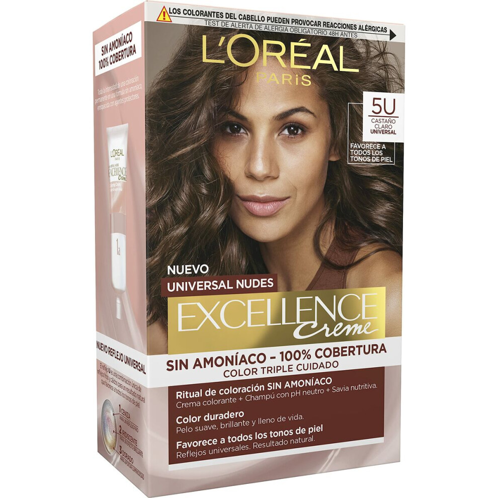 New L’oréal Paris Permanent Dye L'oreal Make Up Excellence Light Brown