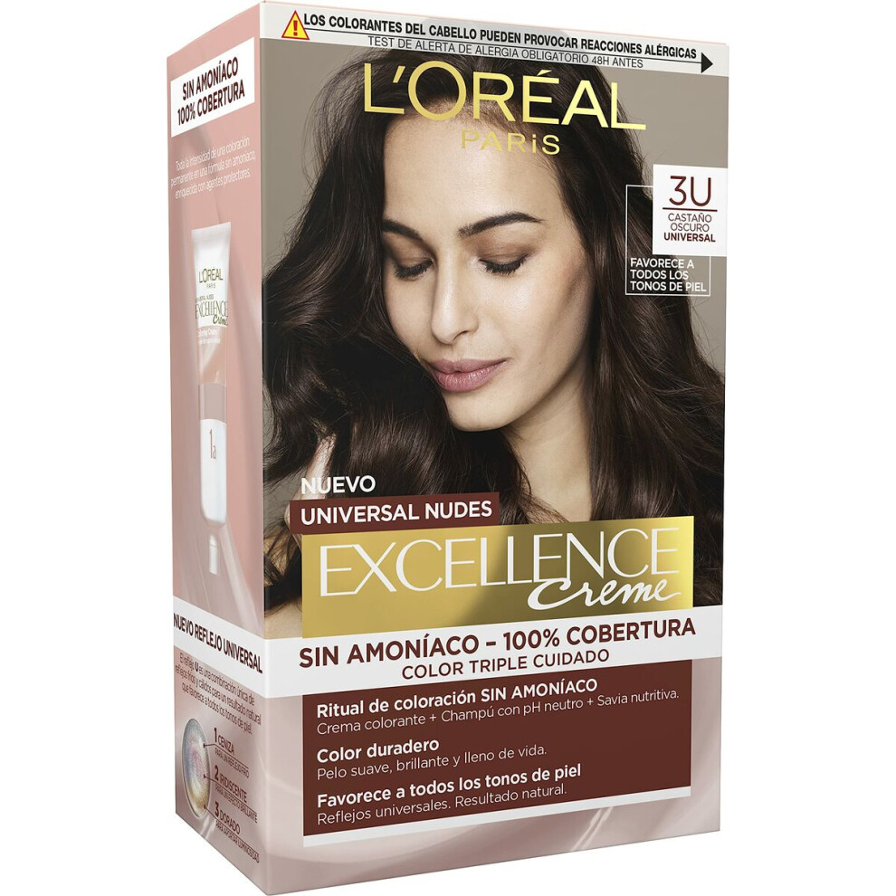 New L’oréal Paris Permanent Dye L'oreal Make Up Excellence Dark (S0596780) Brown Bb.s0596780
