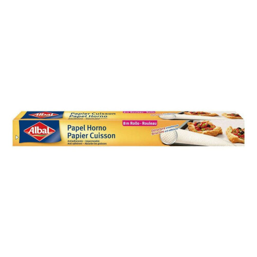 Backpapierblätter - Albal - 5er Pack - 8 + 2 ms - 100 ml - Weiß
