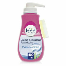 Crema Depilatoria - Veet - Pieles Sensibles - 400 ml - Indolora - Bajo la Ducha