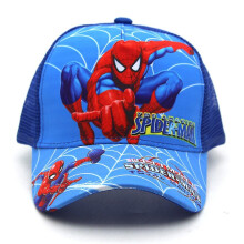 (C) Spiderman 3d Print Boys Kids Mesh Baseball Cap Summer Sports Adjustable Sun Visor Hat Caps