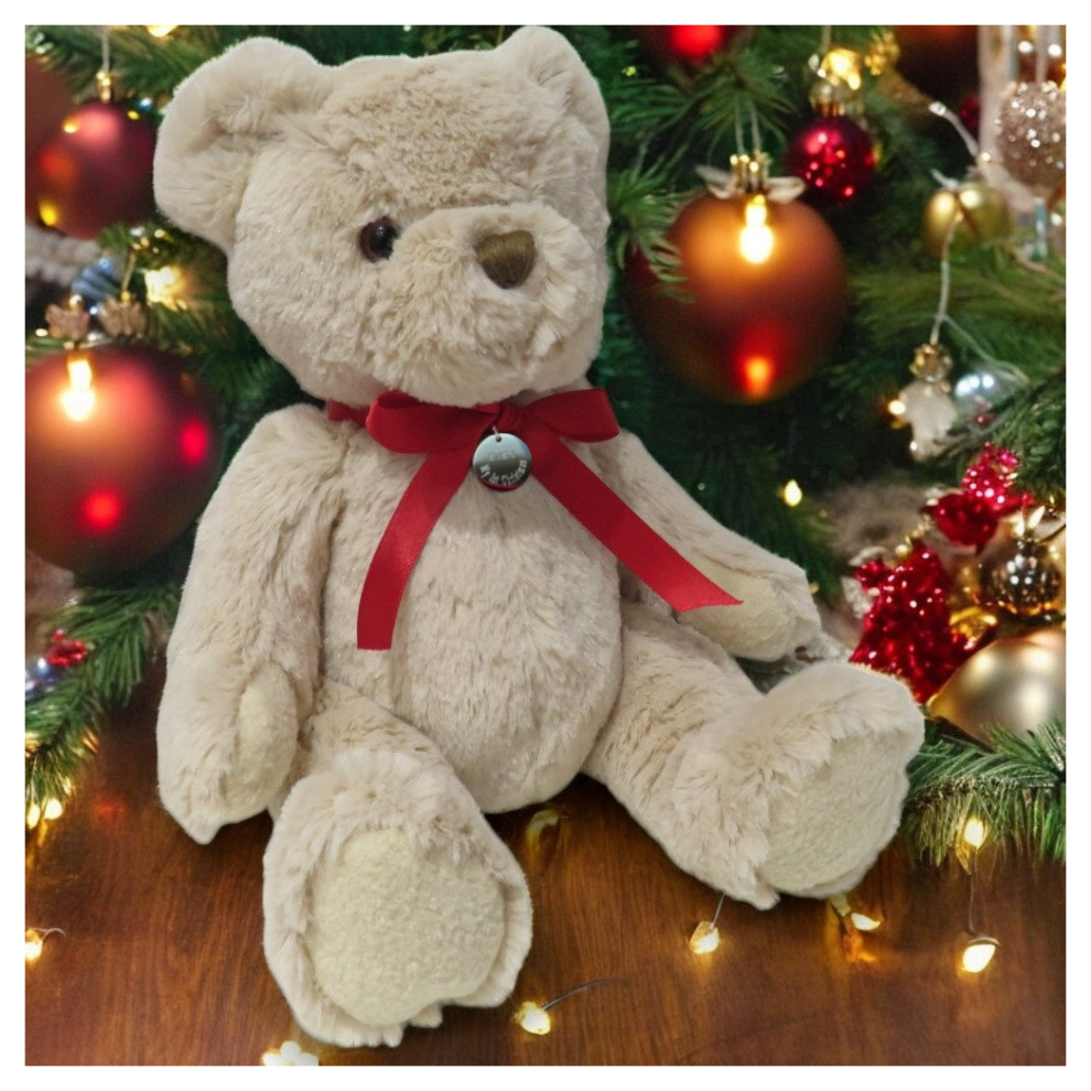 My 1St Christmas Teddy Bear & Engraved Charm Aye Do Gifts