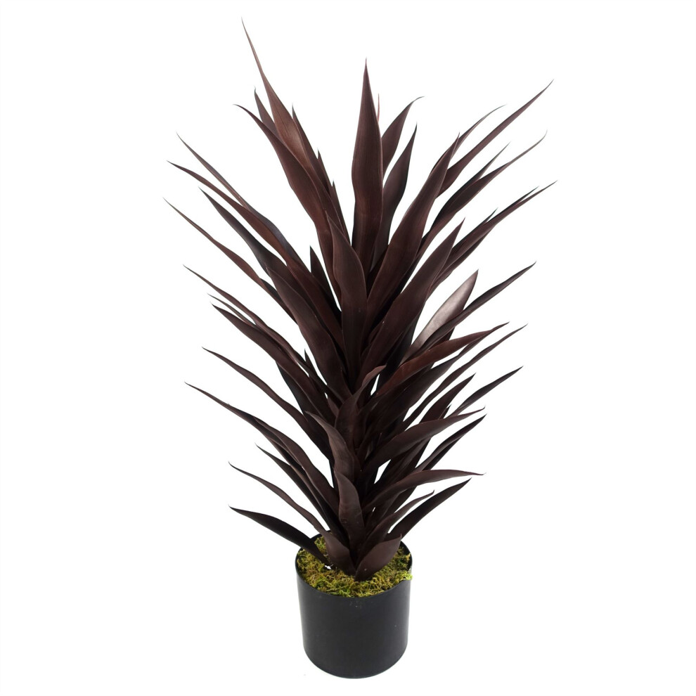 Dark/Red Dark Red Yucca Plant Artificial 85Cm