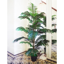 140cm Large Bushy Artificial Palm Tree - Realistic, Low-Maintenance Greenery for Home, Conservatories & Hallways