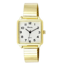 Ravel Women's Classic Rectangular Dial Gold Expander Bracelet Watch R0239.01.2