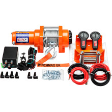 3,000lb 12V Winch. 15m x 5mm Steel Rope.