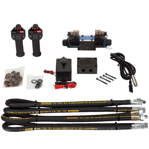 WINCHMAX WINCHMAX Wireless Hydraulic Winch Installation Kit Valve Hoses Control Gear 24v
