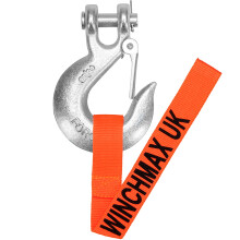 WINCHMAX Winch Hook 3/8 Inch Clevis Forged G70.  Suitable for Winches up to 14,000lb