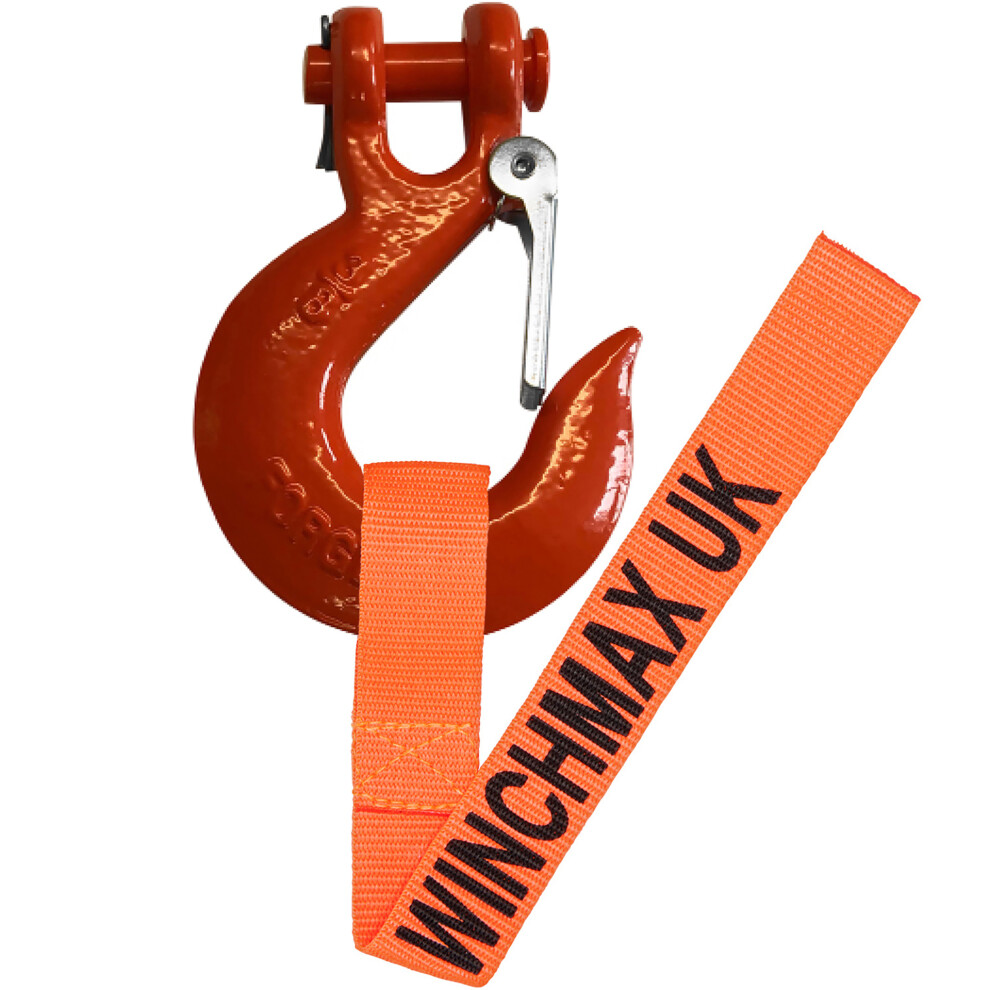 Winchmax 3/8 Inch Clevis Hook. Suitable For Winches Up To 14,000Lb Orange
