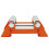 WINCHMAX WINCHMAX Roller Fairlead, Small, Orange. Zinc Plated Rollers. 4