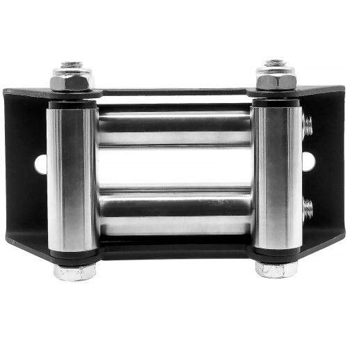 WINCHMAX WINCHMAX Roller Fairlead, Small, Military Grade Matt Black. Stainless Steel Rollers. 1