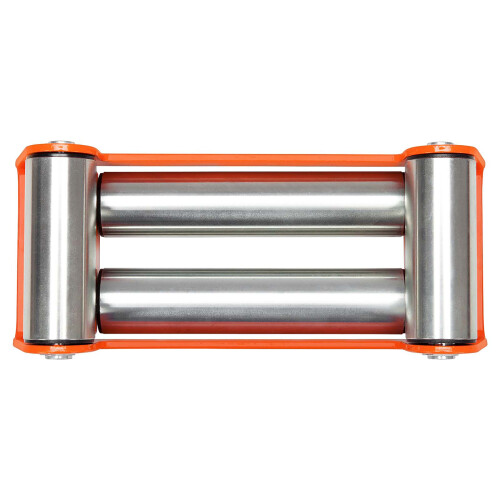 WINCHMAX WINCHMAX Roller Fairlead, Heavy Duty, Orange. Zinc Plated Rollers. 2