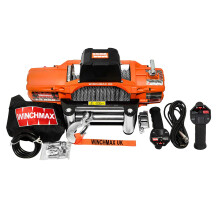 WINCHMAX 13,500lb (6,123kg) 'SL Series' Original Orange 24v Winch. 24m x 9.5 Steel Rope. Remotes.