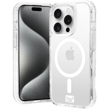 OX Grip iPhone 15 Pro Case Magsafe Magnetic Shockproof Hard Phone Cover - Wolf White