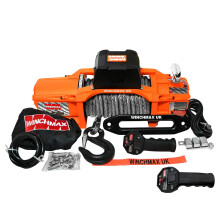 WINCHMAX 13,500lb (6,123kg) 'SL Series' Original Orange 24v Electric Winch, Dyneema Rope, Twin Wireless