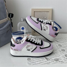 (Zise, 39 yards) Cute Hellokitty Pink Sports Shoes Women's Versatile Board Fashion And Leisure Student Thick Soled Breathable Board Shoes Gift