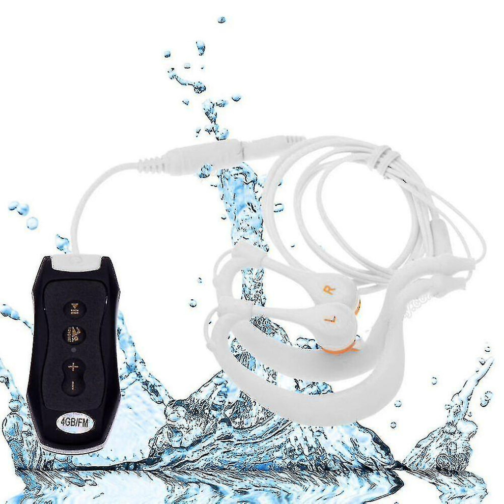 Fm Radio 4Gb Ipx8 Waterproof Mp3 Music Player Swimming Diving Earphone Headset Sport Stereo Bass Swim Mp3 With Clip 9372166492694