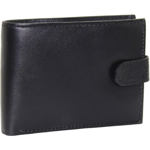 Mens  Notecase Leather Wallet With Zip Coin Pocket 2