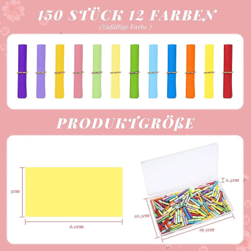 Pack Of 150 Blank Tombolas - Colorful Notes For Labeling 2