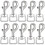 20pc Snap Hooks For Dog Leash Collar Linking, Heavy Duty Swivel Clasp Eye Bolt Buckle Trigger Clip 1