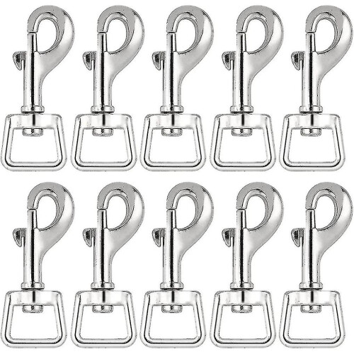 20pc Snap Hooks For Dog Leash Collar Linking, Heavy Duty Swivel Clasp Eye Bolt Buckle Trigger Clip