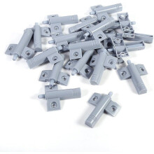 20pcs Soft Close Damper Cabinet Drawer Door Damper Soft Buffers Silent Closer For Kitchen Bathroom, 4653mm(gray)
