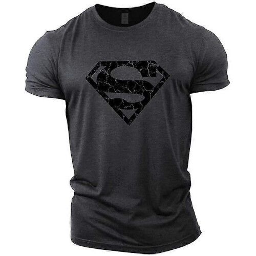 (Gray, XXL) Superman Vascular Gym Training Top
