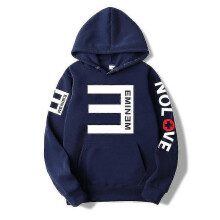 (Navy blue, M) Eminem Sweatshirt Eminem Anti-e Hip-hop Thickened Pullover Sweatshirt For Men And Women Hoodie