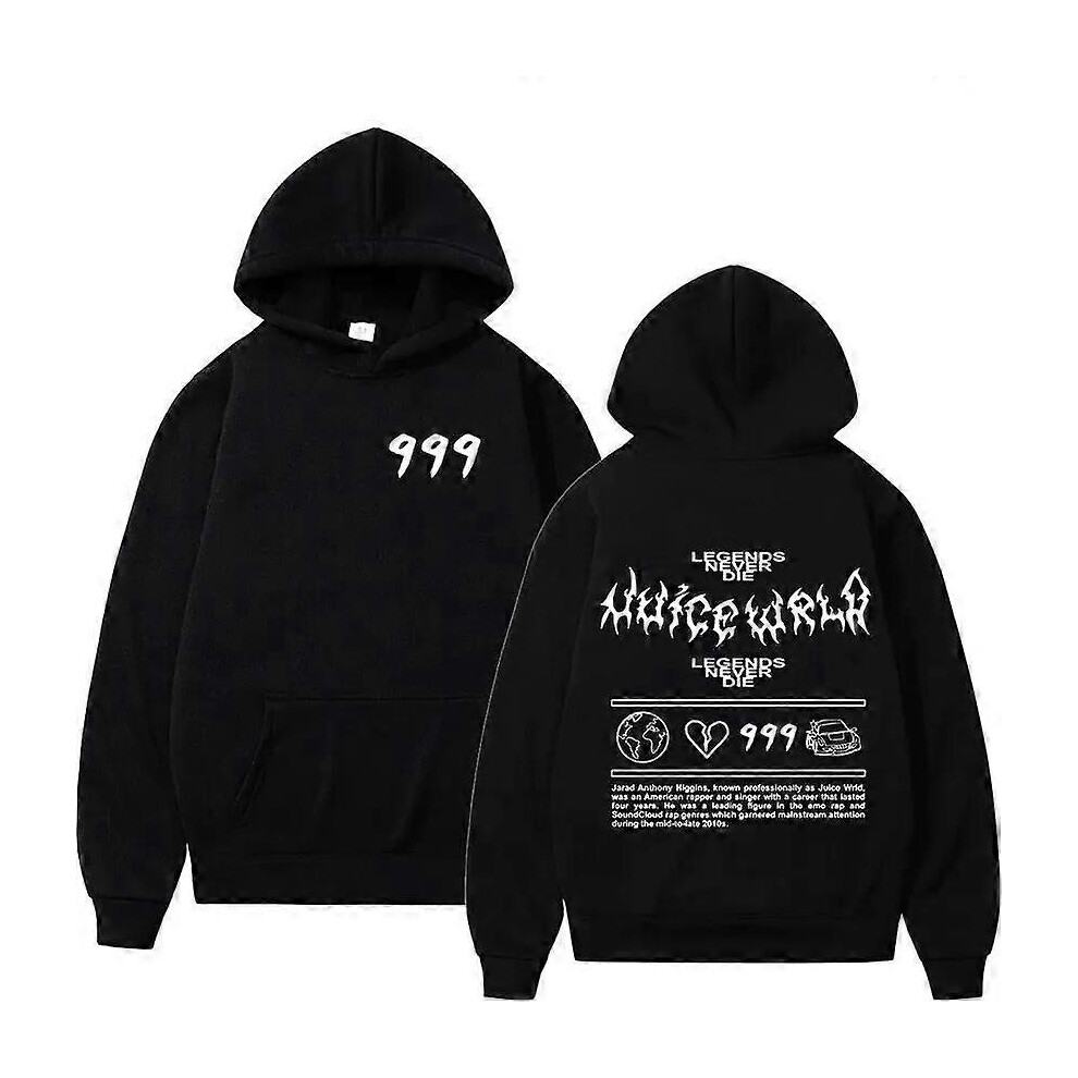 (8, L) Juice Wrld Rapper Hoodies Mens and Womens Street Fashion Jackets Popular Hip Hop Sweatshirts Winter Oversized Long Sleeve Streetwear