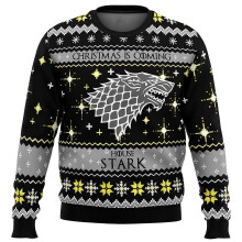 (EL0178, XXXL) Autumn and Winter Game Of Thrones Christmas Is Coming Ugly Christmas Sweater Gift Santa Claus Pullover Men 3D Sweatshirt Tops