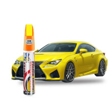 (Yellow) Car Stcratch Repair Waterproof Non-toxic Permanent Clear Auto Scratch Remover Pen Touch Up Remover Tools Car Accessories