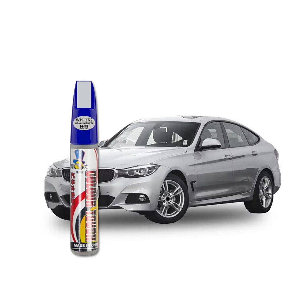 (Silver) Car Stcratch Repair Waterproof Non-Toxic Permanent Clear Auto Scratch Remover Pen Touch Up Remover Tools Car Accessories Silver 6923662929080
