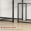 Homcom HOMCOM 3 Piece Dining Table Set with Metal Frame Grey Wood-Effect 2