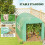 Outsunny Outsunny 3 x 2 x 2m Polytunnel Greenhouse with Doors and Mesh Windows 6