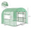 Outsunny Outsunny 3 x 3 x 2m Polytunnel Greenhouse with Doors and Mesh Windows 2