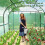 Outsunny Outsunny 3 x 3 x 2m Polytunnel Greenhouse with Doors and Mesh Windows 7