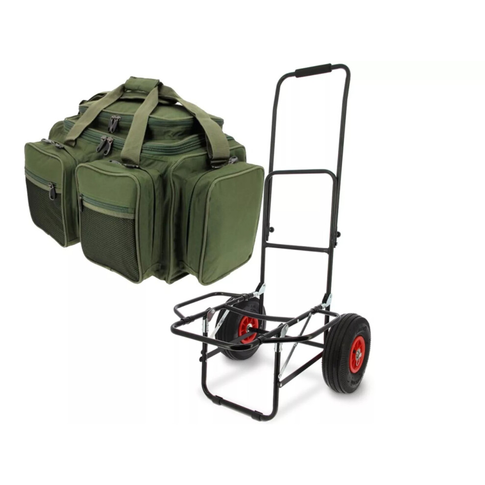 NGT QUICKFISH Trolley - Light Weight + Green XPR Carryall Bag