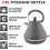 Tower Tower Cavaletto Grey Kettle, 4 Slice Toaster & Canisters Kitchen Set 9