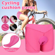 (Pink, S) Cycling Underwear For Women, 4d Padded Bike Bicycle Shorts Cycle Biking Riding Undershorts Mtb Mountain