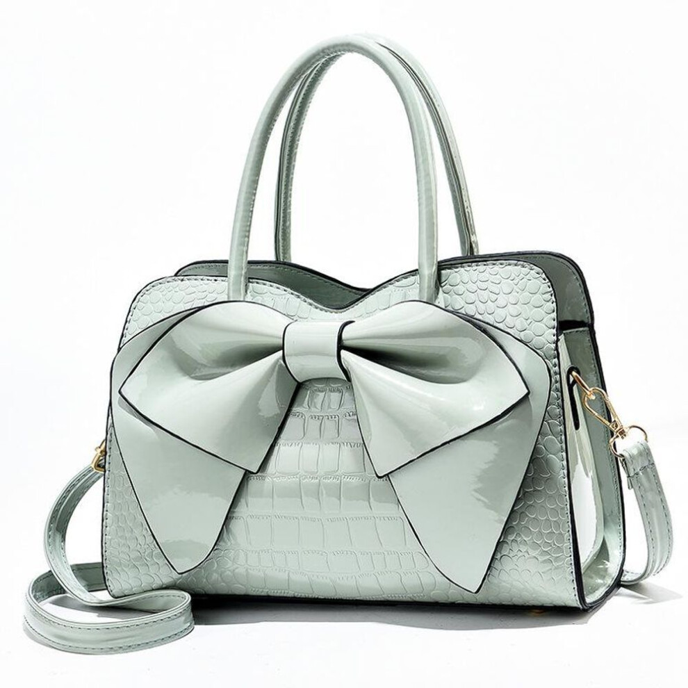 (green, 30x12x20cm) Women&apos;s Bag Butterfly Festival 2023 New Bright Leather Handbag With Large Capacity And Fashionable Middle-aged One-shoulder Cross-body