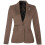 (UK10) Womens Tweed 1920s Harringbone Light Brown Blazer - Layton 1
