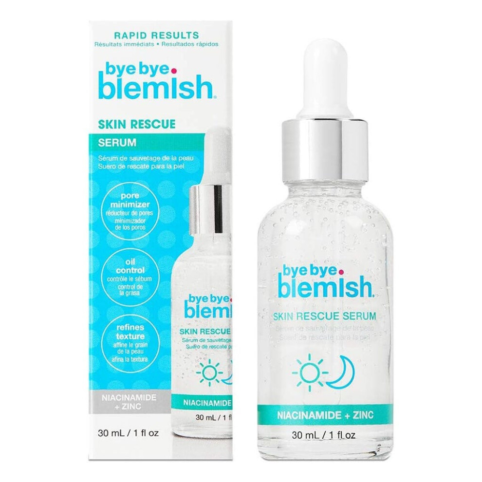 Bye Bye Blemish Niacinamide & Zinc Skin Rescue Serum |Acne Treatment for Clear, Smooth Skin 30mL