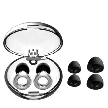 (Silver) Earplugs - Fashion Certified Hearing Protection for Concerts and Festivals DJ and Nightlife, Noise Cancelling Earplugs (Hi-Fi)