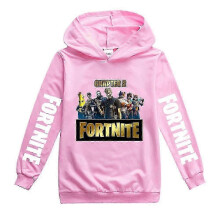 (Pink, 2-3years) Kids Cartoon Games Hoodie Casual Long Sleeve Hooded Fortnite Graphic Sweatshirts For 2-16y Boys Girls XDD-H1429