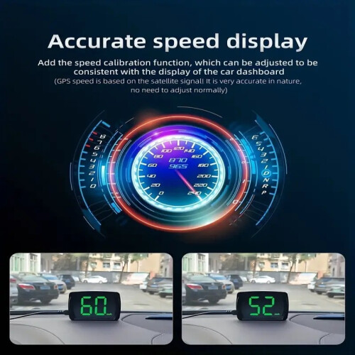 HUD Auto Geschwindigkeit MPH Display Smart GPS Geschwindigkeitsmesser 1