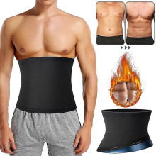 (2XL-3XL) Men Abdomen Reducer Sauna Fitness Sweat Belt