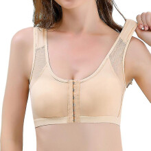 (SKIN, S) Post Surgical Bra Front Closure Post Surgery Compression Bras