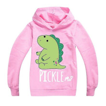 (Pink, 13-14 Years) Moriah Print Hoodie Kids Boys Girls Casual Pulr Sleeve Hooded Sweatshirt Tops 9-14