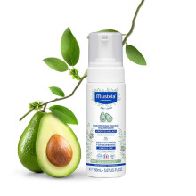 Mustela Baby Cradle Cap Foam Shampoo for Newborns 150ml | Tear-Free & Fragrance-Free for Gentle Scalp Care