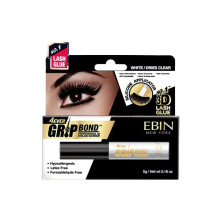 Ebin Grip Bond Latex-Free Lash Adhesive - White 7g